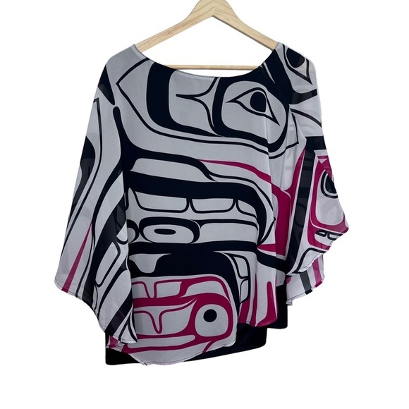 Native Origins Chiffon Blouse - Raven Box Size XXXL - Picture 3 of 12